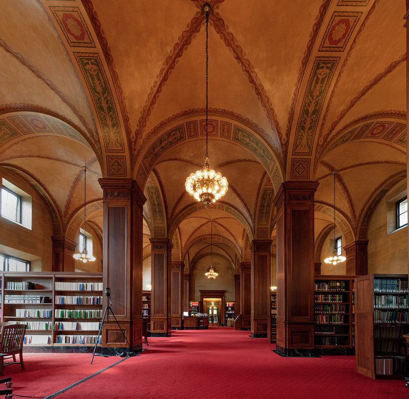 digitized image of Library. Herbert Hoover Federal Building located in downtown Washington, D.C.