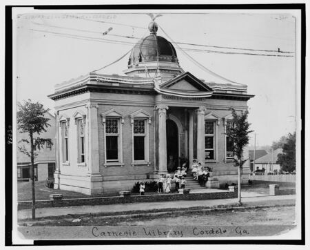 digitized image of Carnegie Library, Cordele, Georgia