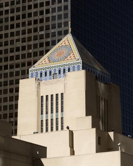 digitized image of Tower of the Central Library, Los Angeles, California