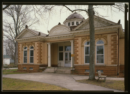 digitized image of Carnegie Free Library, 300 East South Street, Union, Union County, SC