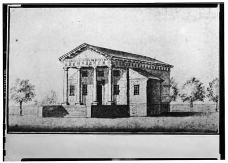 digitized image of Redwood Library, 50 Bellevue Avenue, Newport, Newport County, RI
