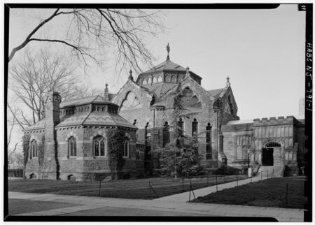 digitized image of Princeton University, Library, Nassau Street between Witherspoon & Tulane Streets, Princeton, Mercer County, NJ