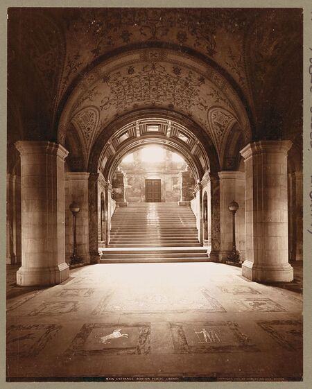 digitized image of Main entrance. Boston Public Library