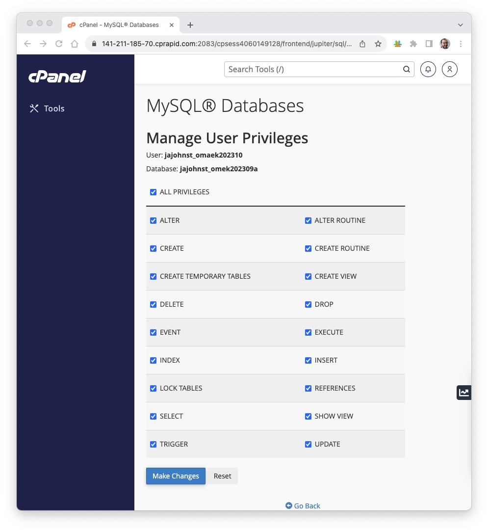 Adding user to the database